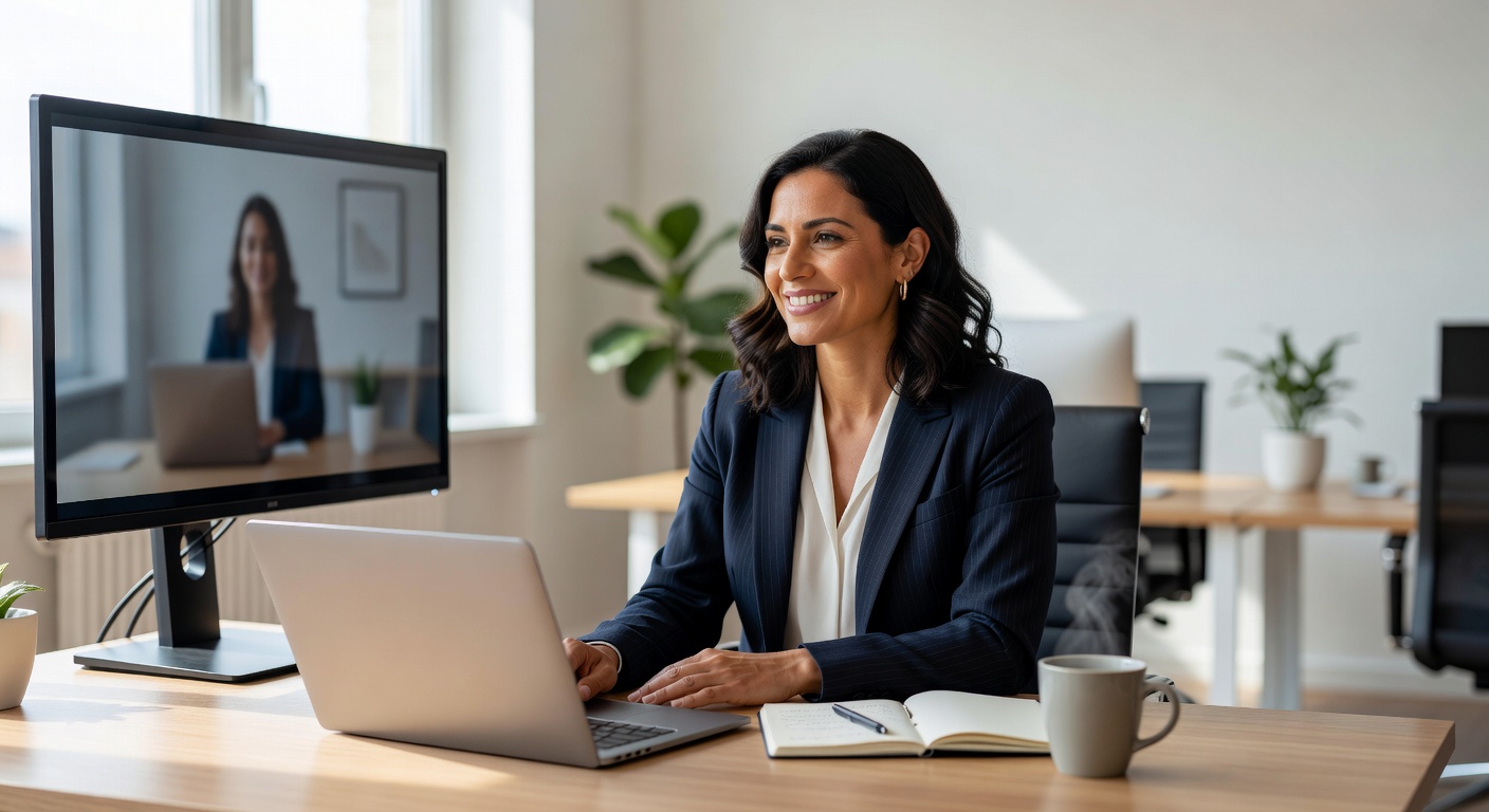 Sesión de mentoring digital con profesionales